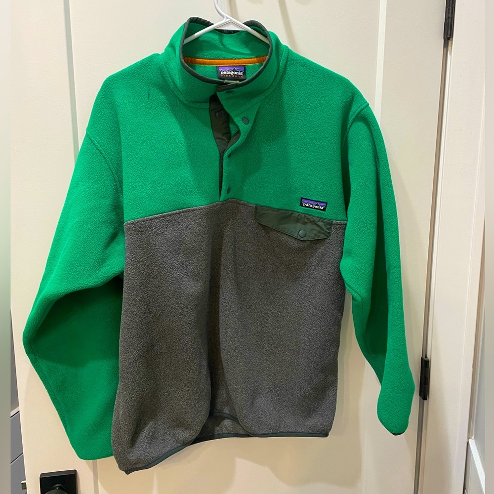 Mens Patagonia Heavy Fleece Synchilla Quarter Button Fleece